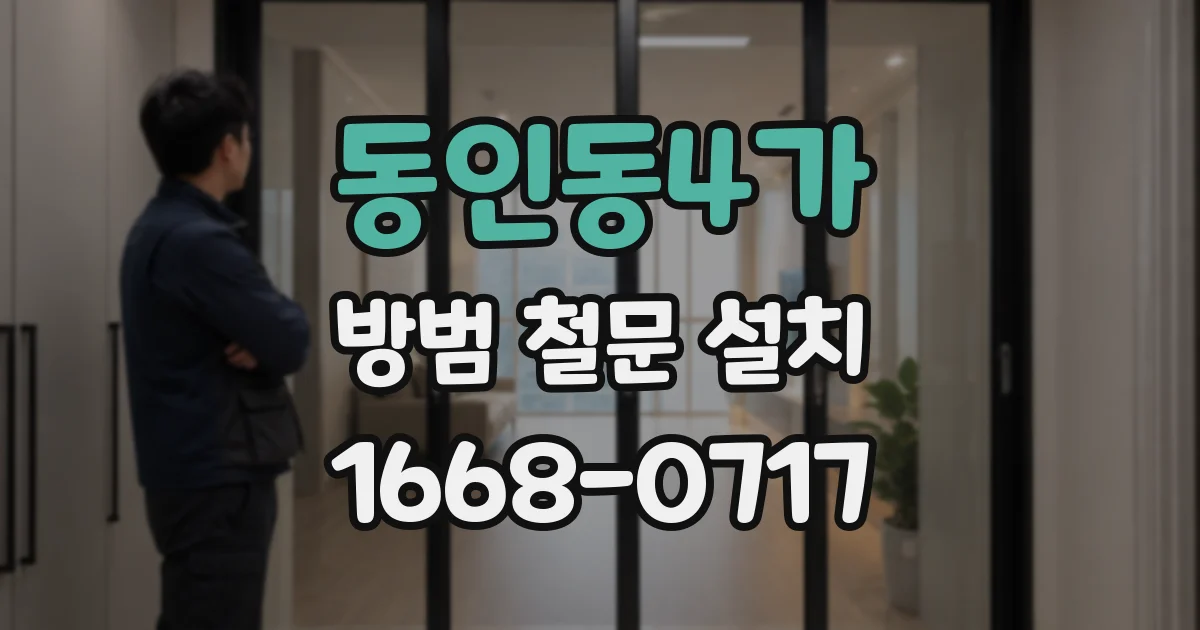 동인동4가 방범 철문 설치