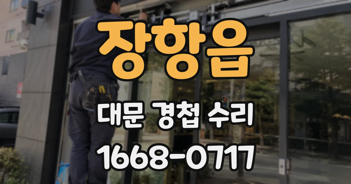 장항읍 대문 경첩 수리