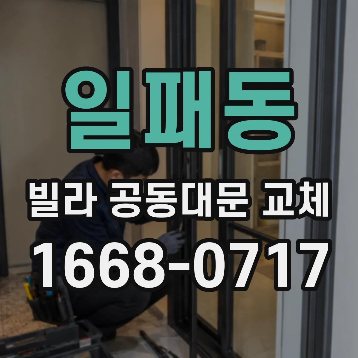 일패동 빌라 공동대문 교체