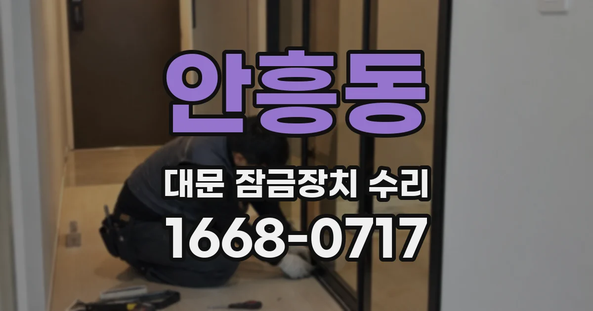 안흥동 대문 잠금장치 수리