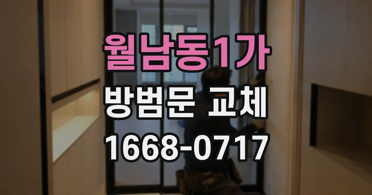 월남동1가 방범문 교체