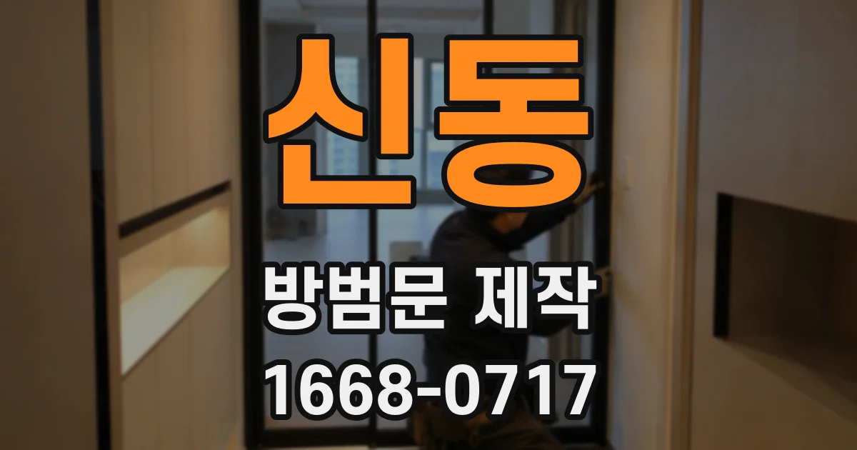 신동 방범문 제작