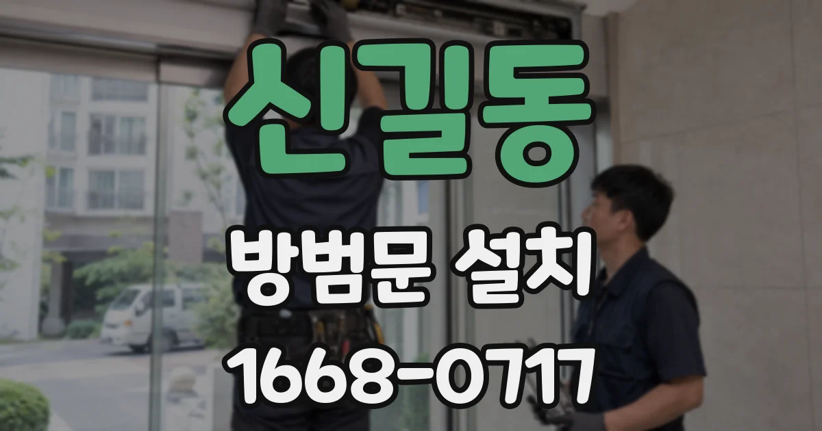신길동 방범문 설치