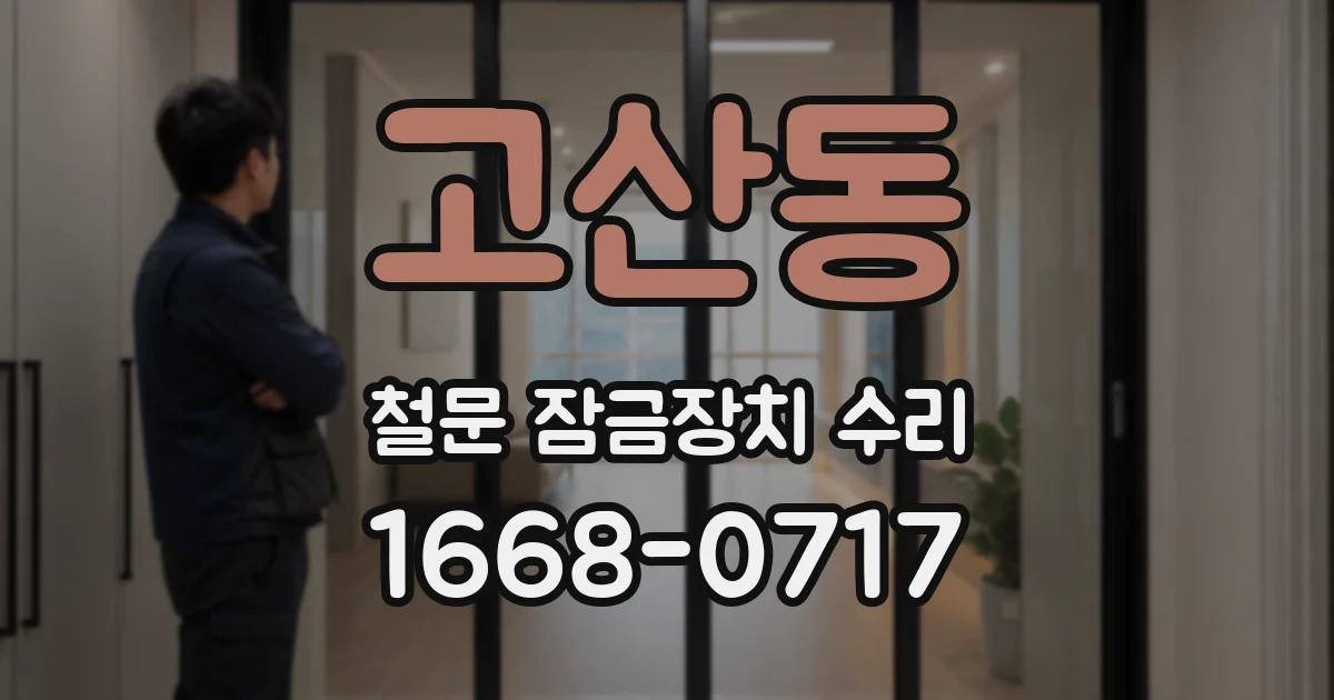 고산동 철문 잠금장치 수리