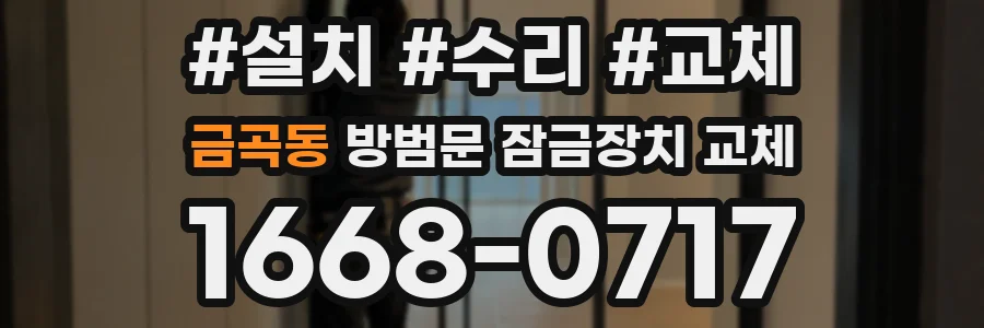 금곡동 방범문 잠금장치 교체