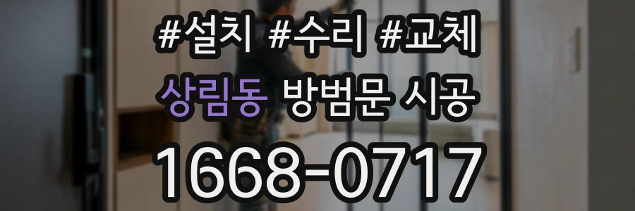 상림동 방범문 시공