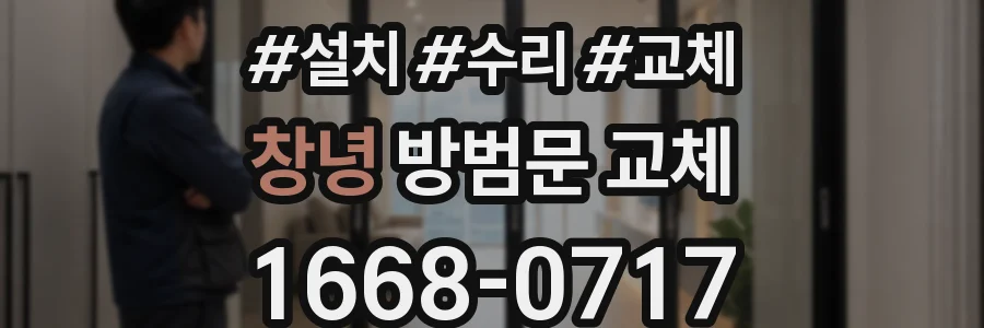 창녕 방범문 교체