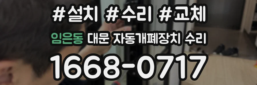 임은동 대문 자동개폐장치 수리