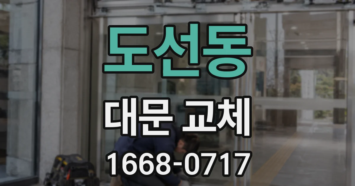 도선동 대문 교체