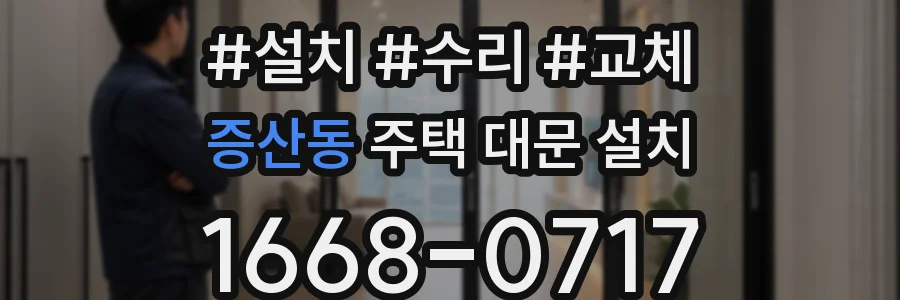 증산동 주택 대문 설치