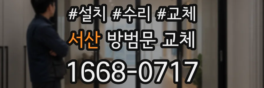 서산 방범문 교체
