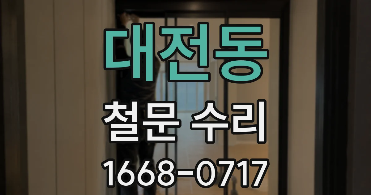 대전동 철문 수리