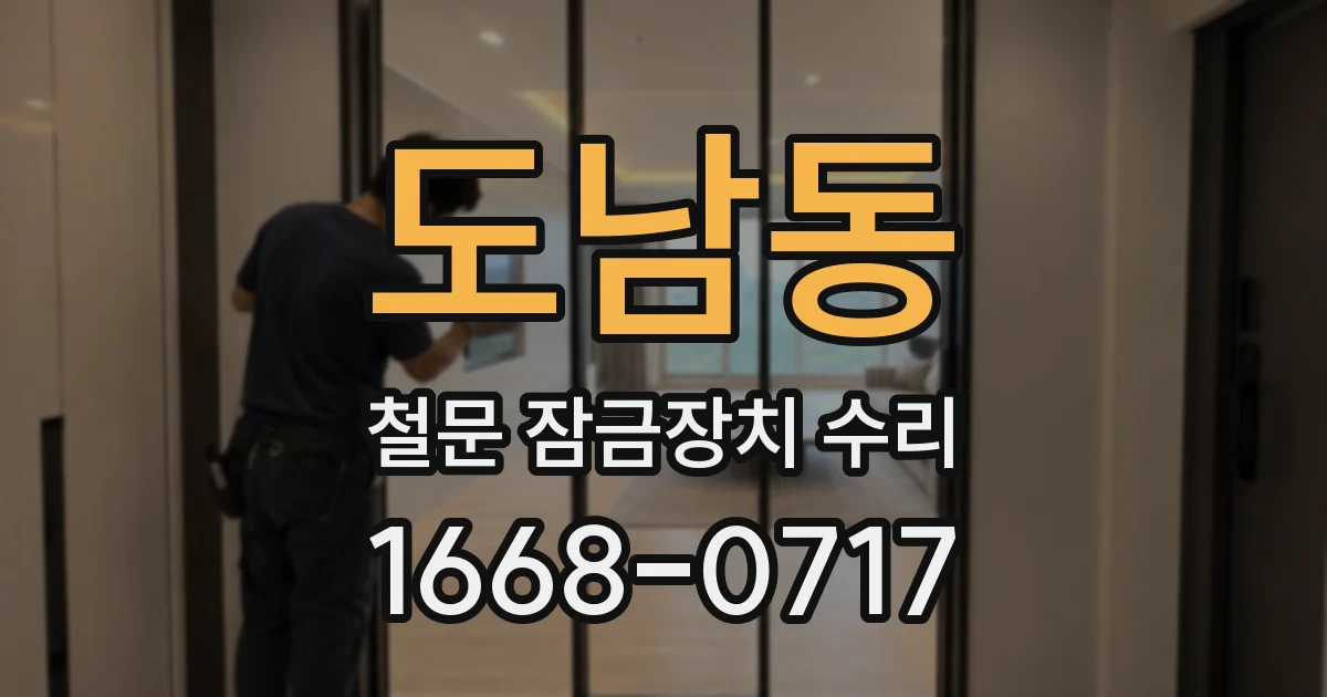 도남동 철문 잠금장치 수리