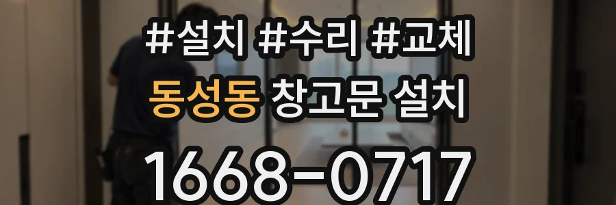 동성동 창고문 설치