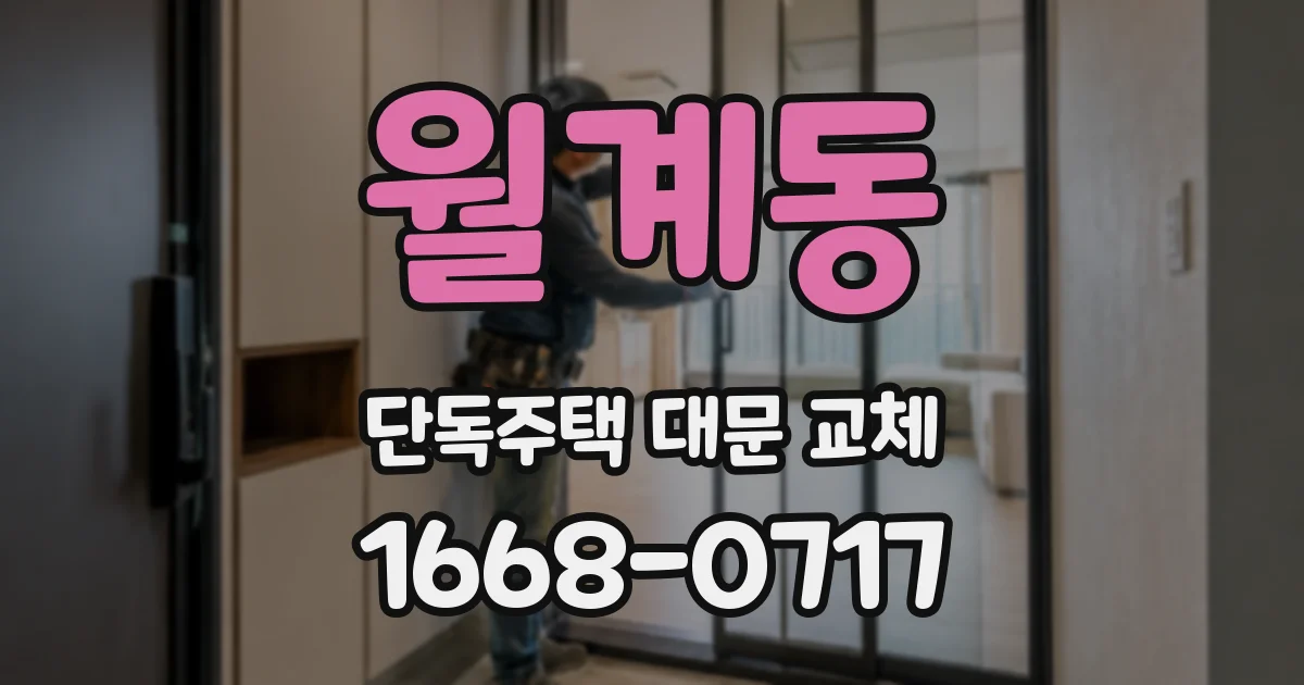 월계동 단독주택 대문 교체