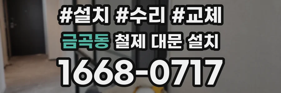 금곡동 철제 대문 설치