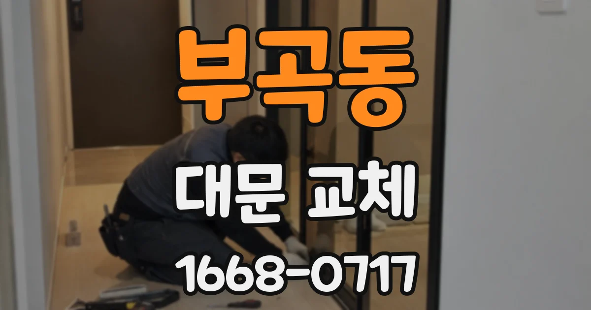 부곡동 대문 교체