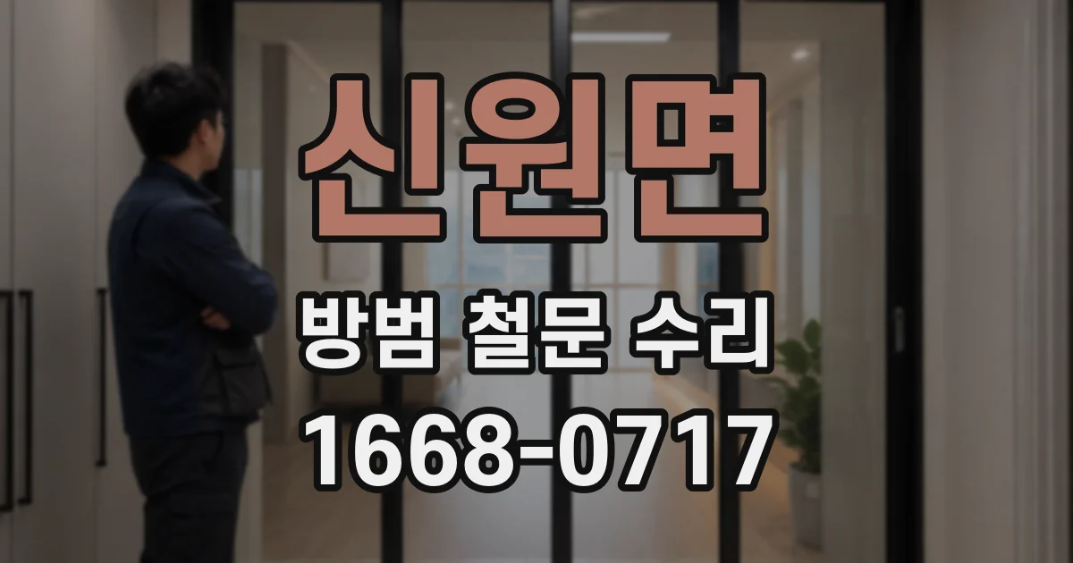 신원면 방범 철문 수리