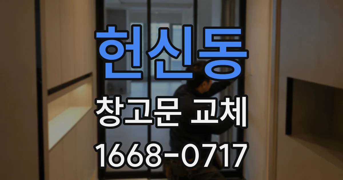 헌신동 창고문 교체