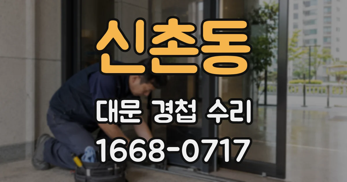 신촌동 대문 경첩 수리