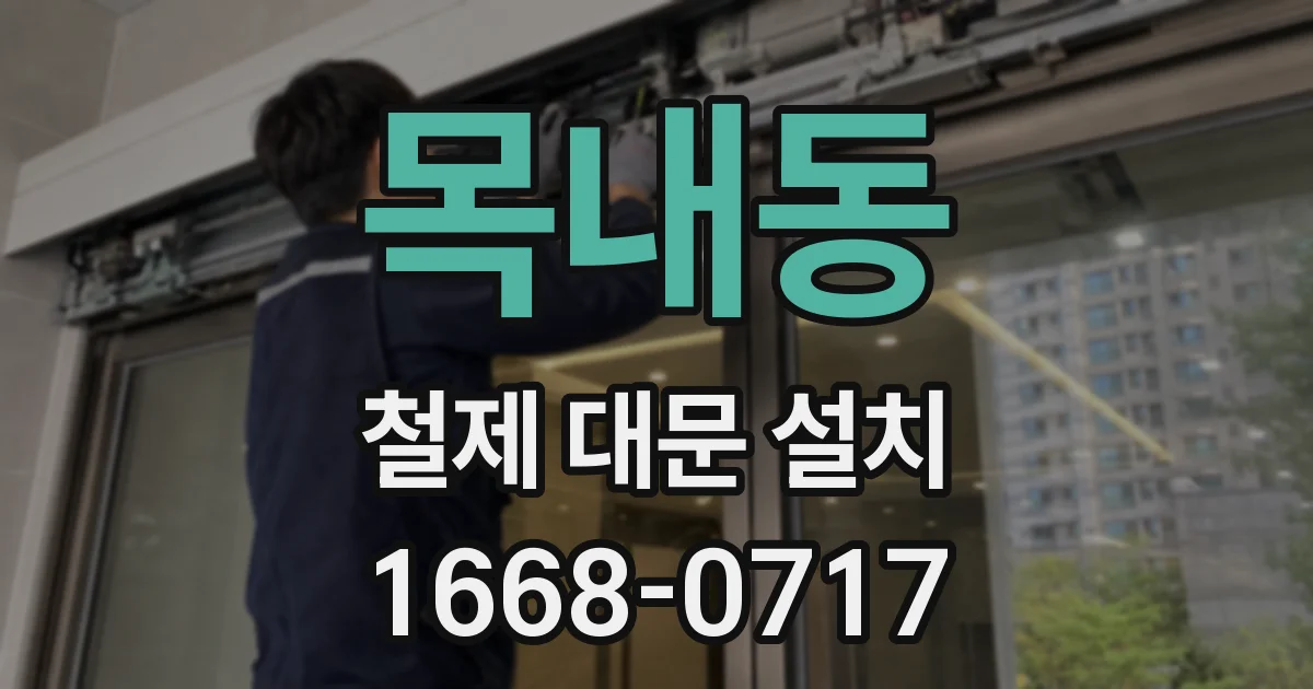 목내동 철제 대문 설치