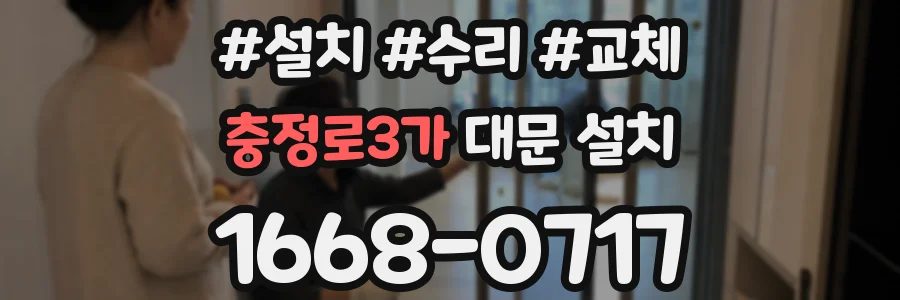 충정로3가 대문 설치