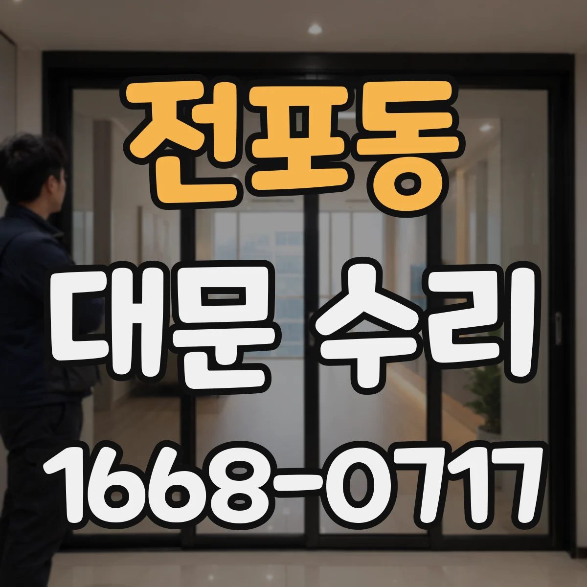 전포동 대문 수리