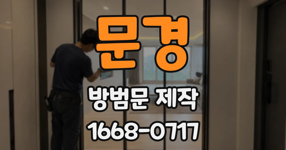 문경 방범문 제작