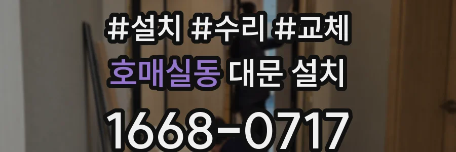 호매실동 대문 설치
