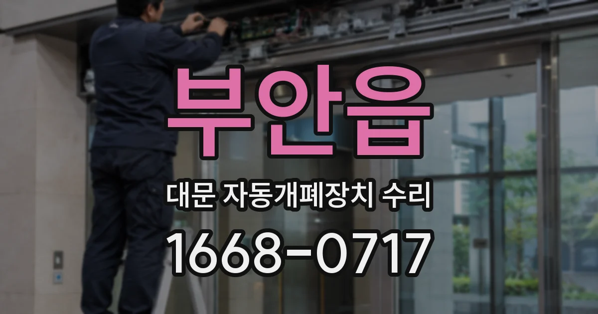 부안읍 대문 자동개폐장치 수리