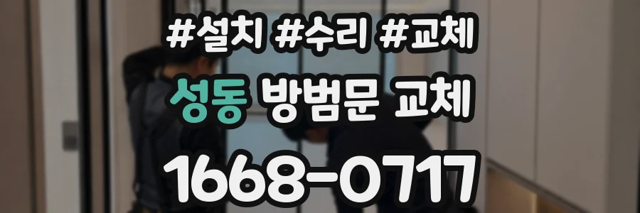 성동 방범문 교체