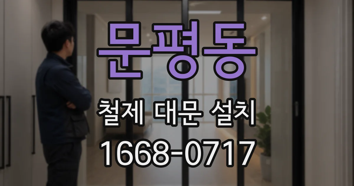 문평동 철제 대문 설치