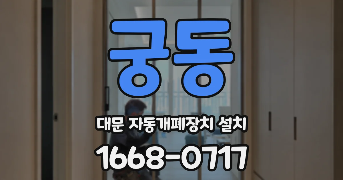 궁동 대문 자동개폐장치 설치