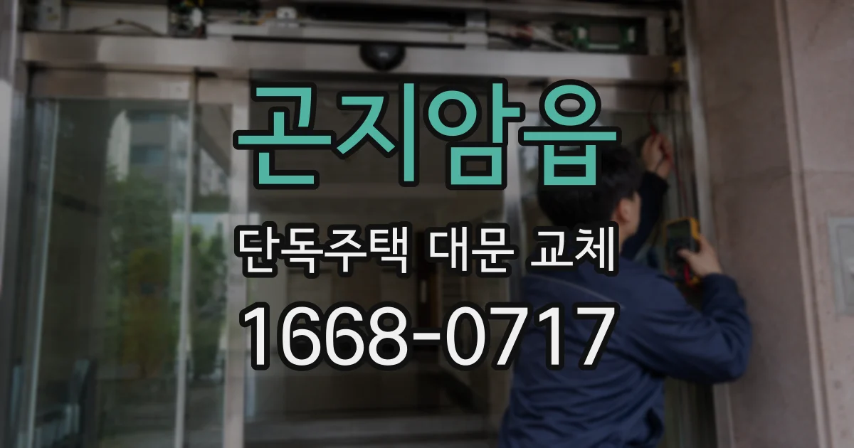 곤지암읍 단독주택 대문 교체
