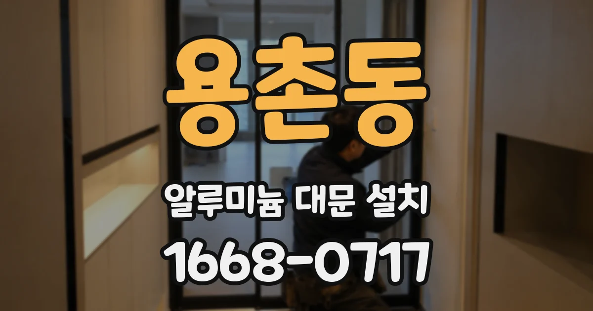 용촌동 알루미늄 대문 설치
