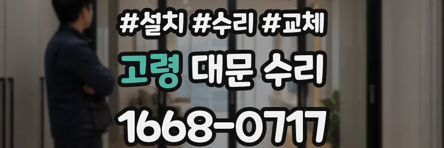 고령 대문 수리