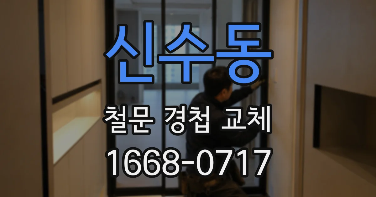 신수동 철문 경첩 교체