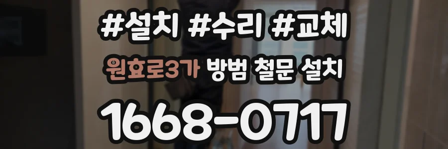원효로3가 방범 철문 설치