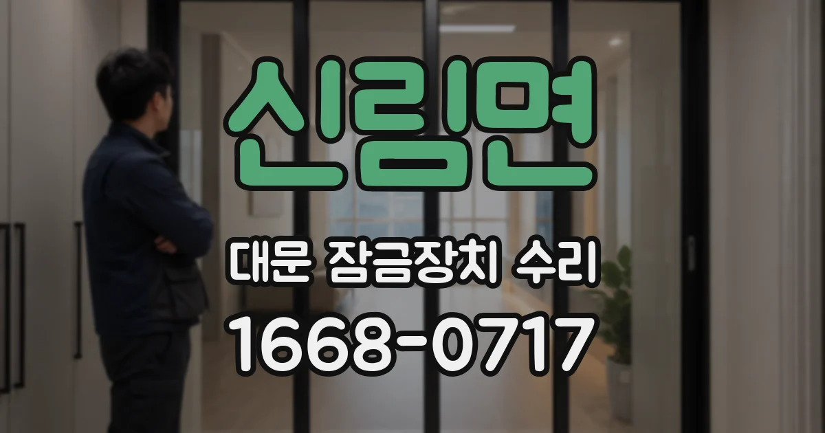 신림면 대문 잠금장치 수리