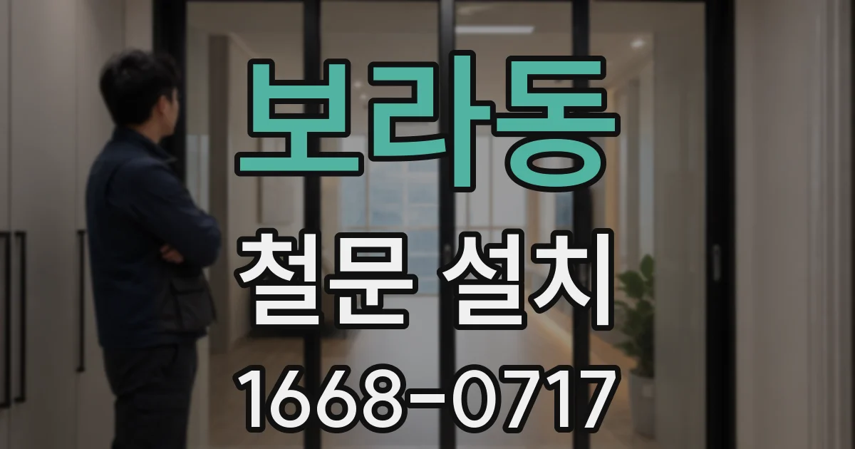 보라동 철문 설치