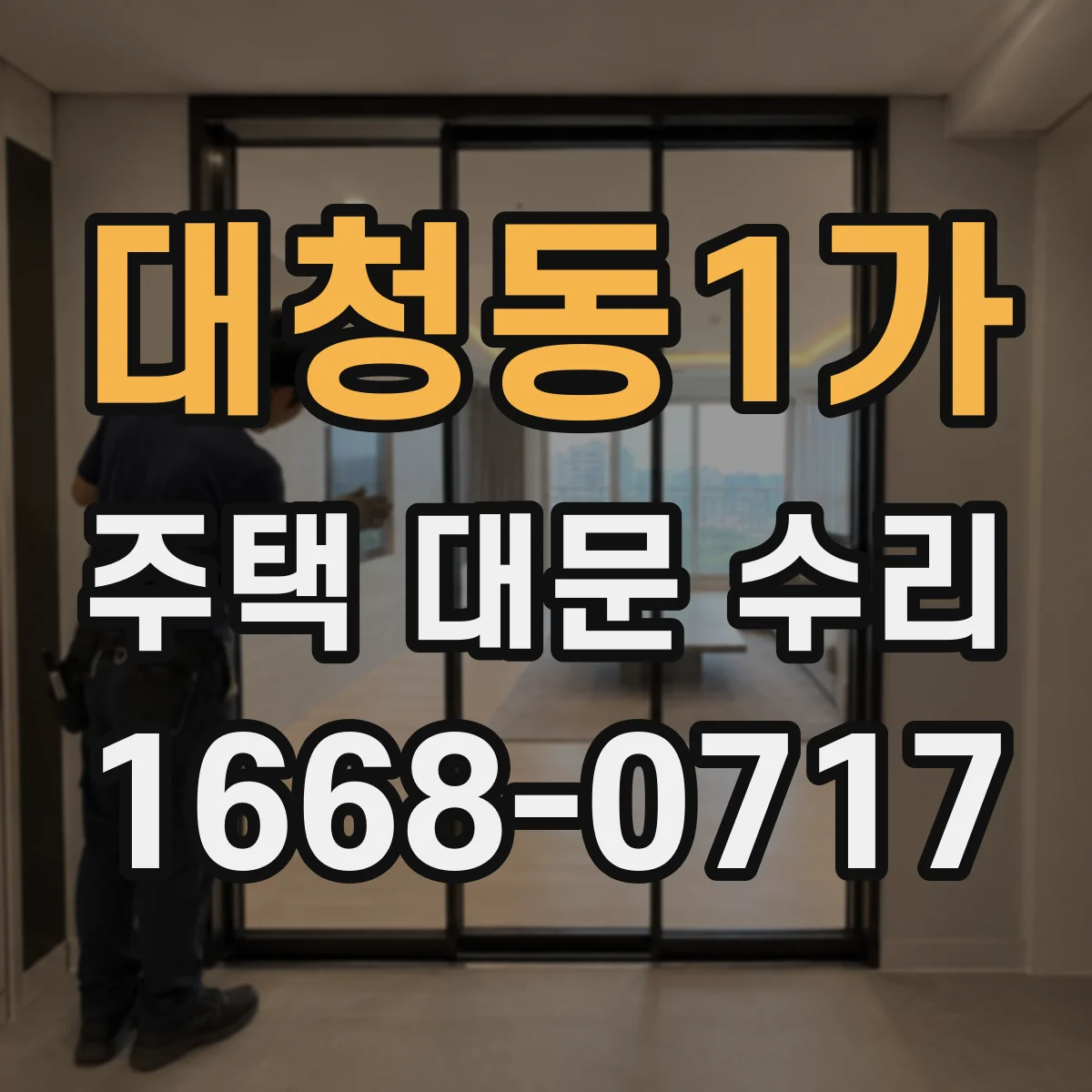 대청동1가 주택 대문 수리
