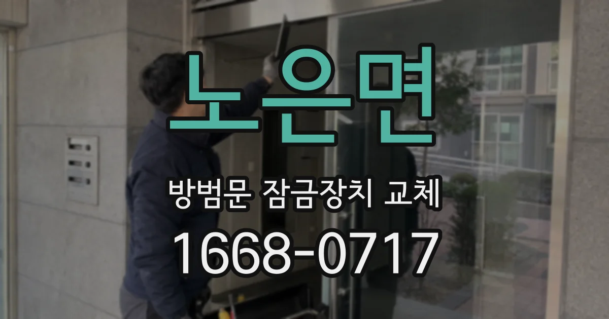 노은면 방범문 잠금장치 교체