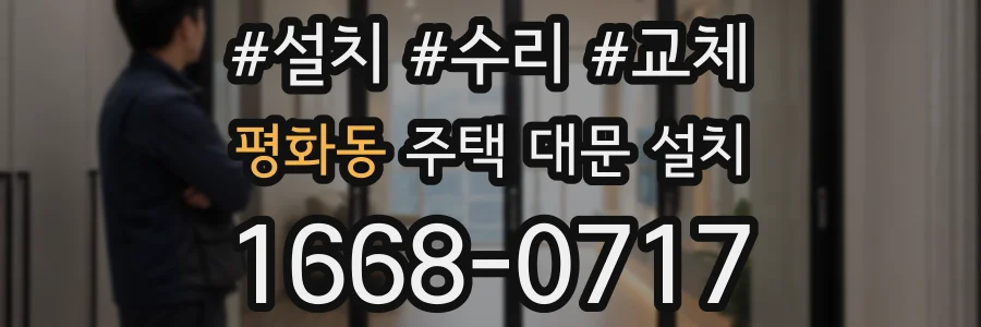 평화동 주택 대문 설치
