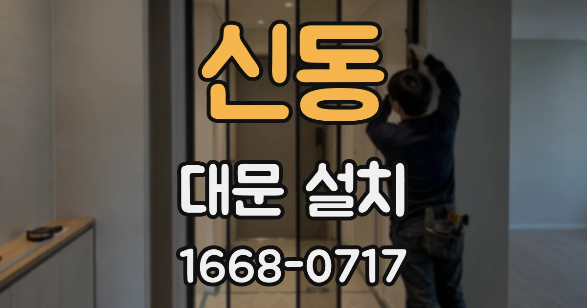 신동 대문 설치