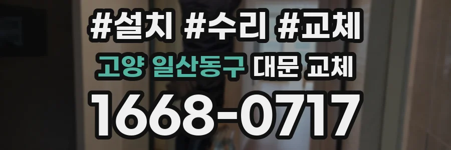 고양 일산동구 대문 교체