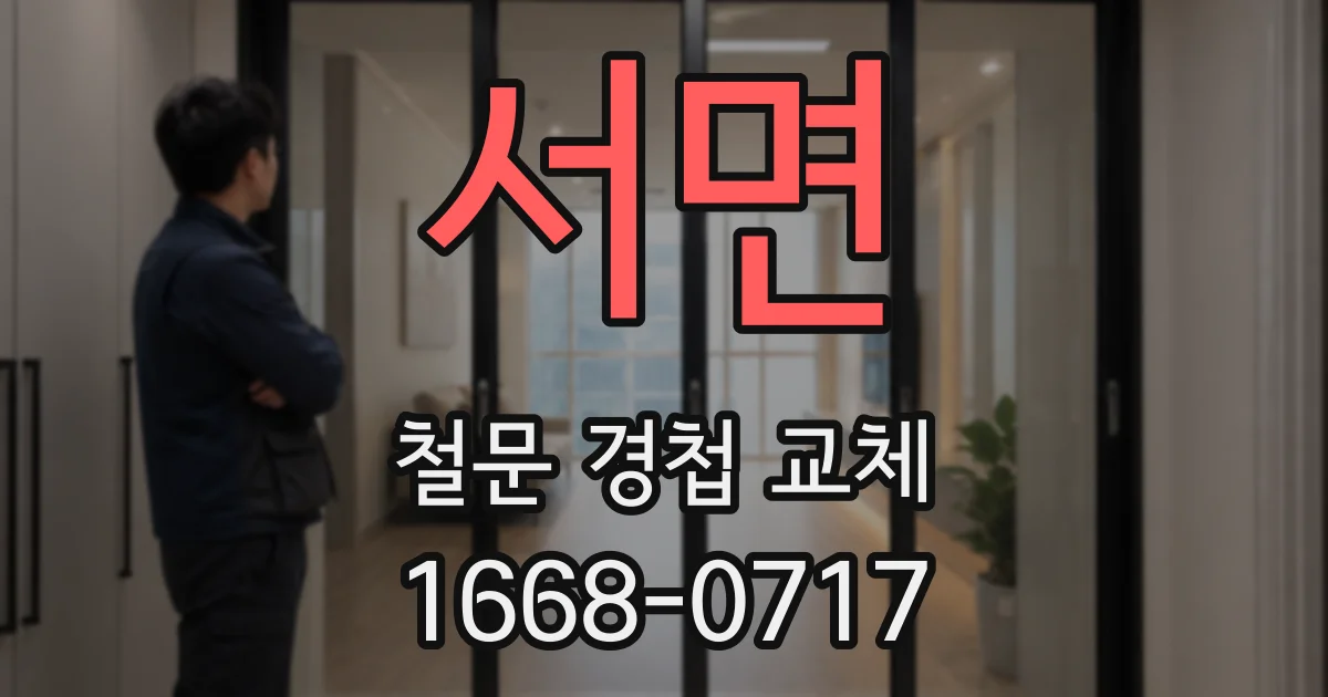 서면 철문 경첩 교체