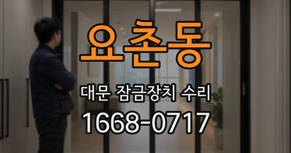 요촌동 대문 잠금장치 수리