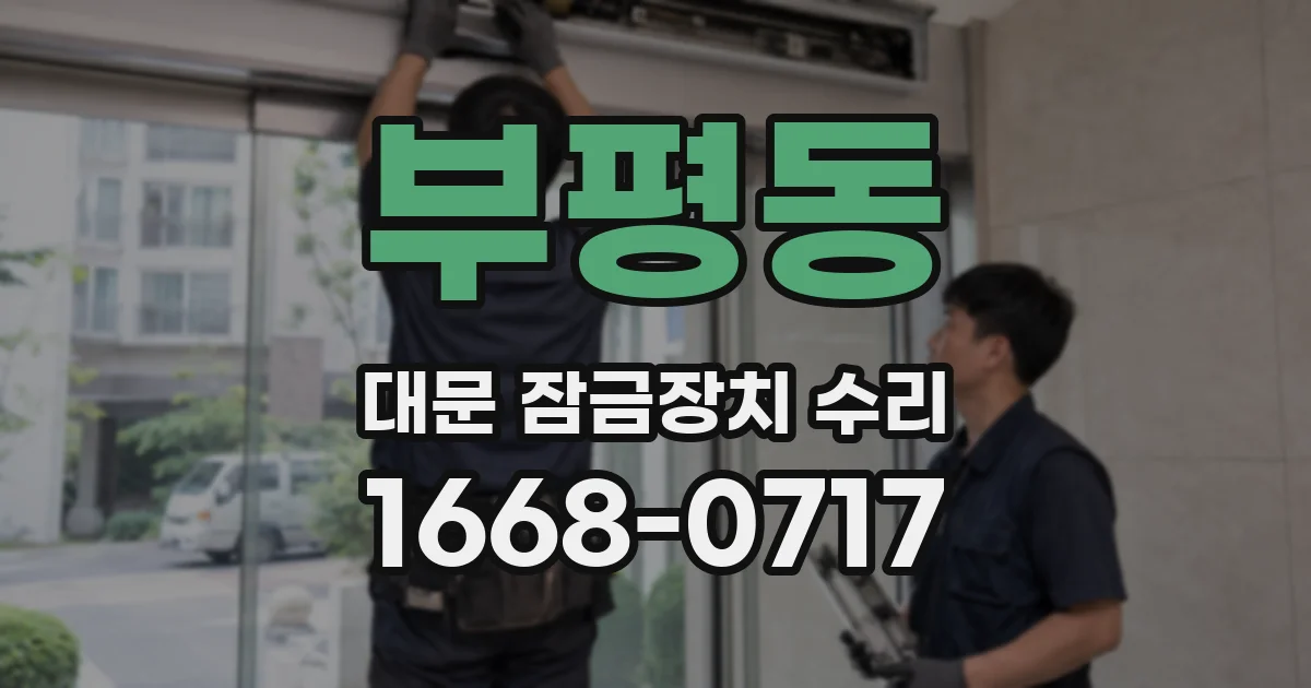 부평동 대문 잠금장치 수리
