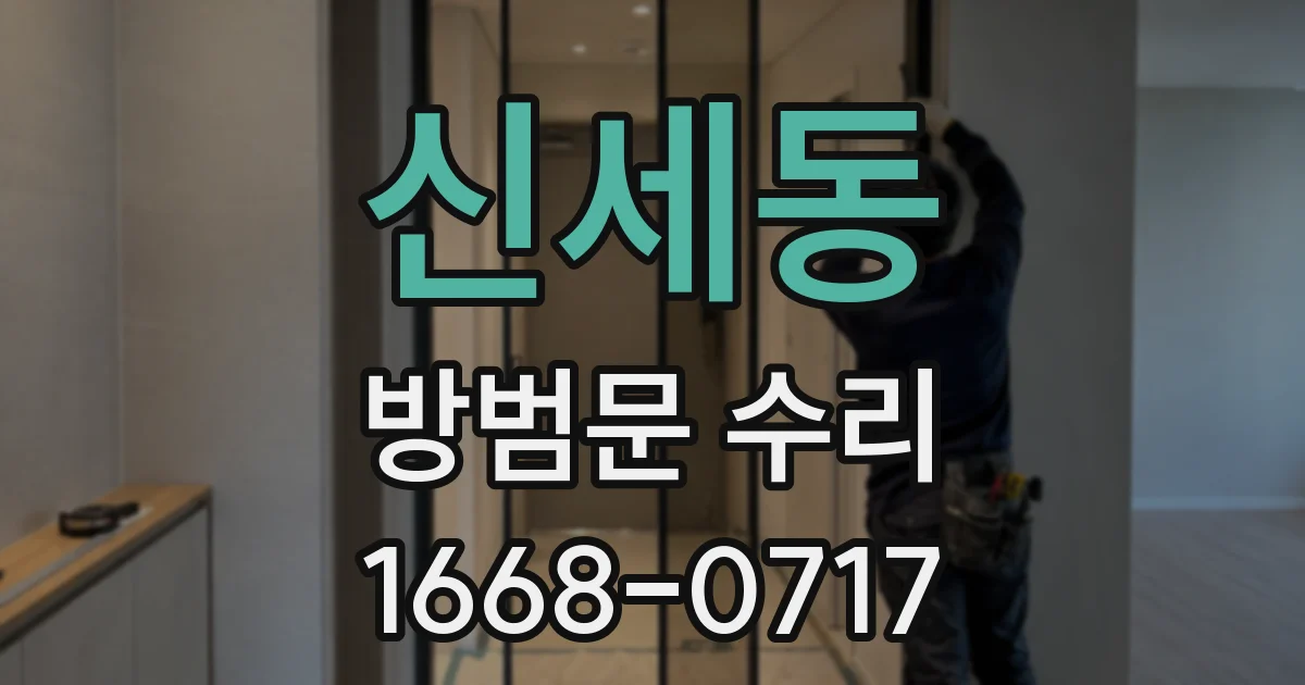 신세동 방범문 수리