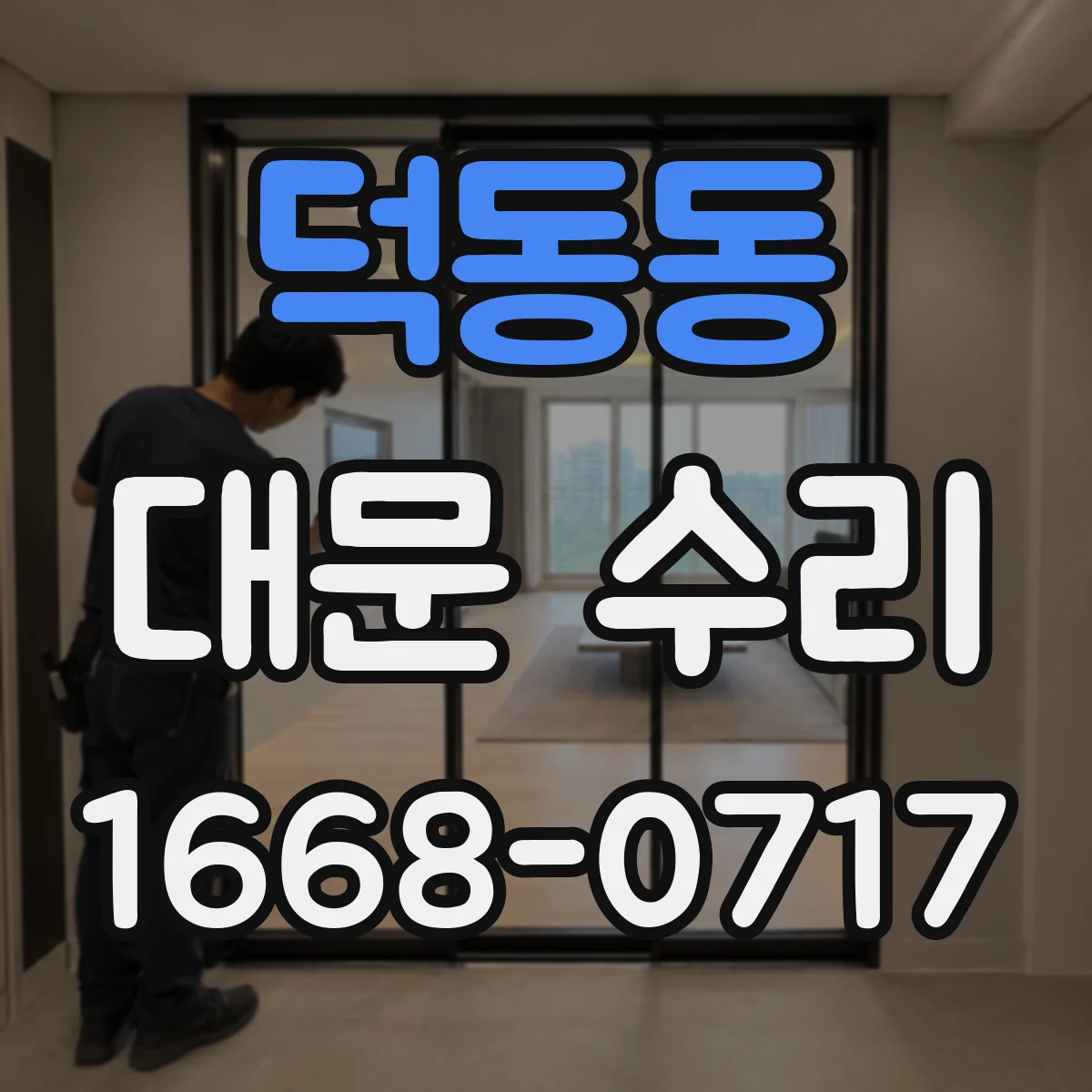 덕동동 대문 수리